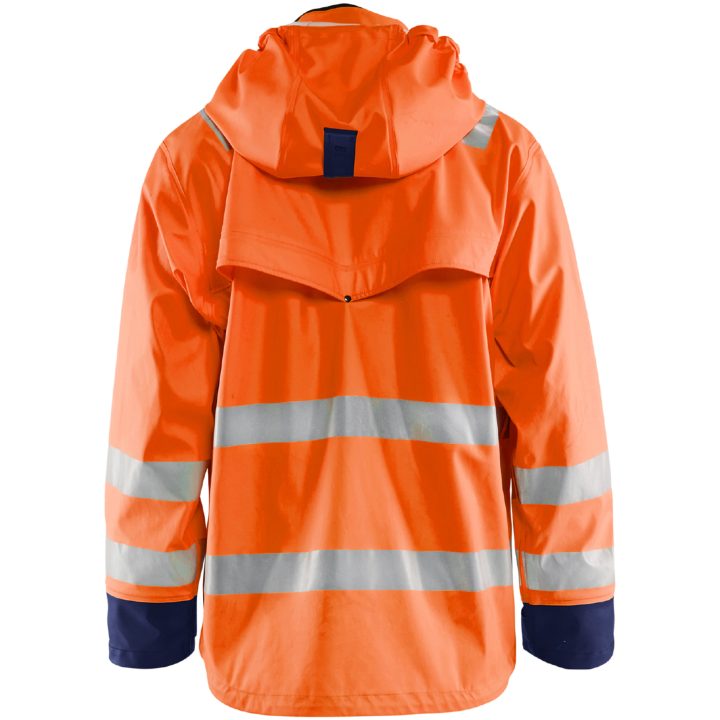 Regnjacka 43022003 Hi-Vis Orange BLÅKLÄDER REGNJACKA 43022003 ORANGE XS – bild 2