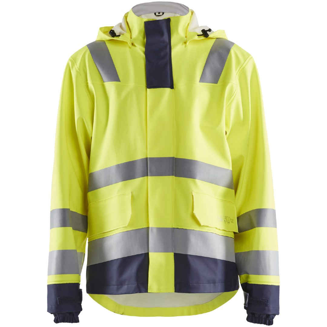 Regnjacka 43132022 Marin / Hivisgul BLÅKLÄDER REGNJACKA 43132022 GUL/MAR XS