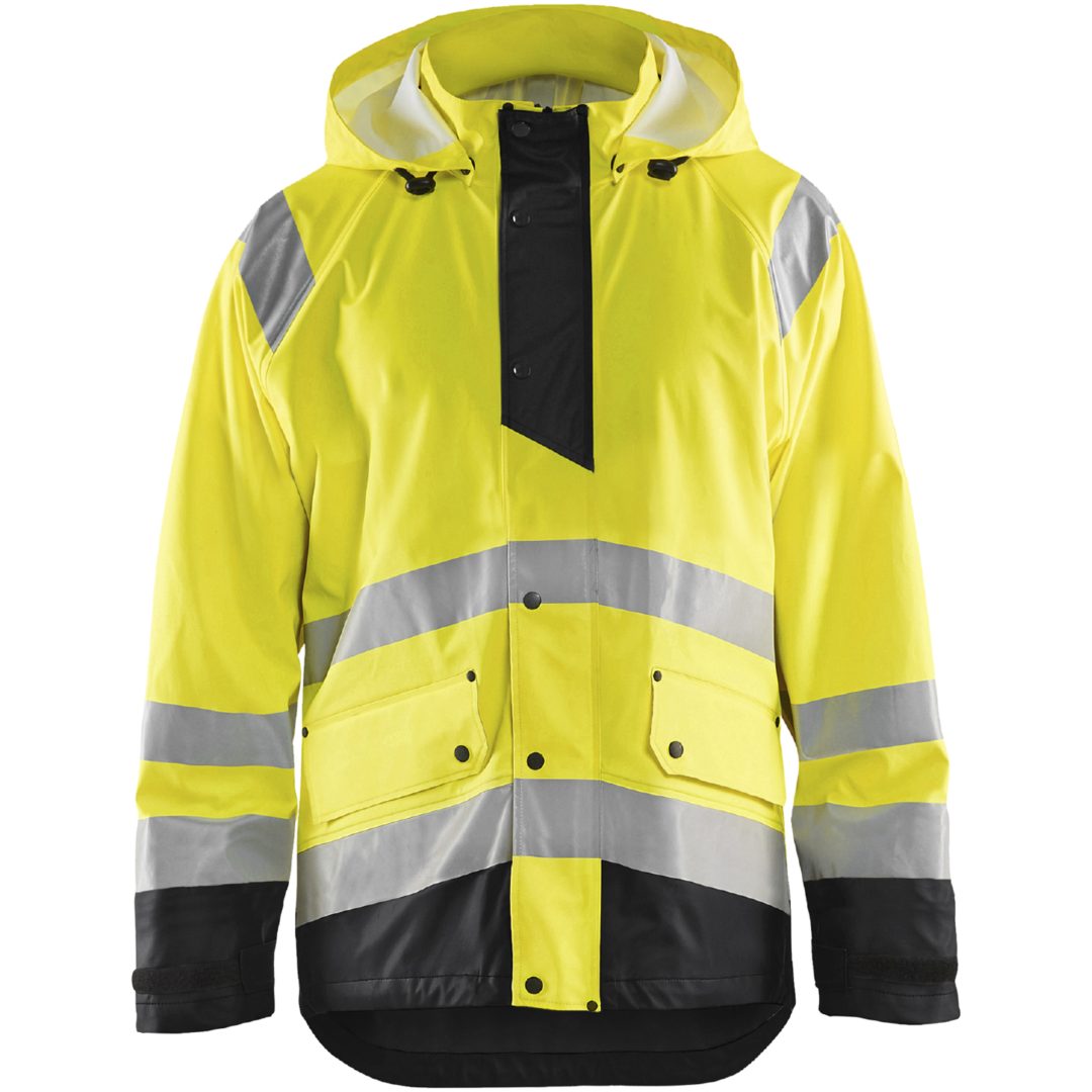 Regnjacka 43232000 Hivisgul / Svart BLÅKLÄDER REGNJACKA 43232000 GUL/SVA XS