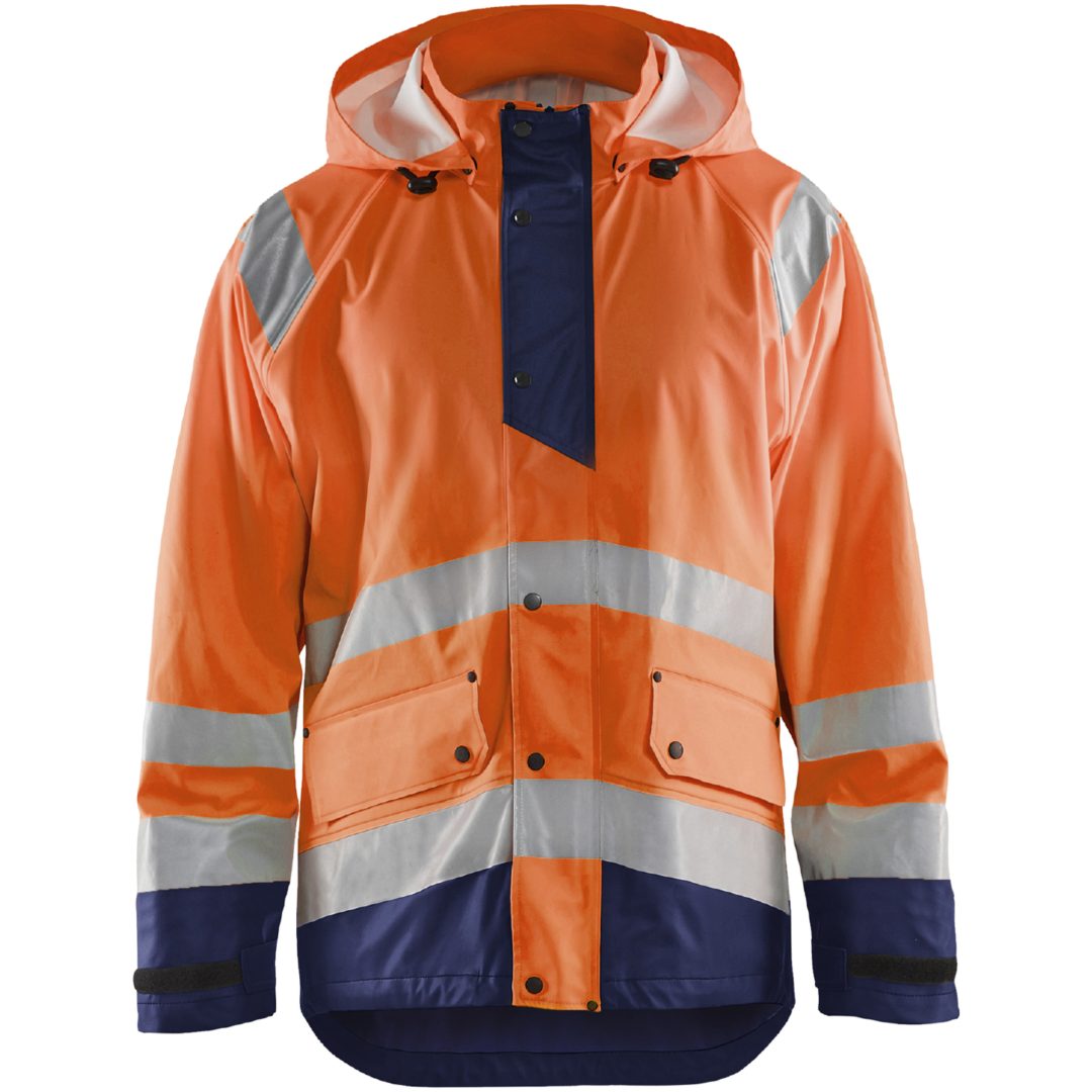 Regnjacka 43232000 Hivisorange / Marin BLÅKLÄDER REGNJACKA 43232000 ORA/MAR XS