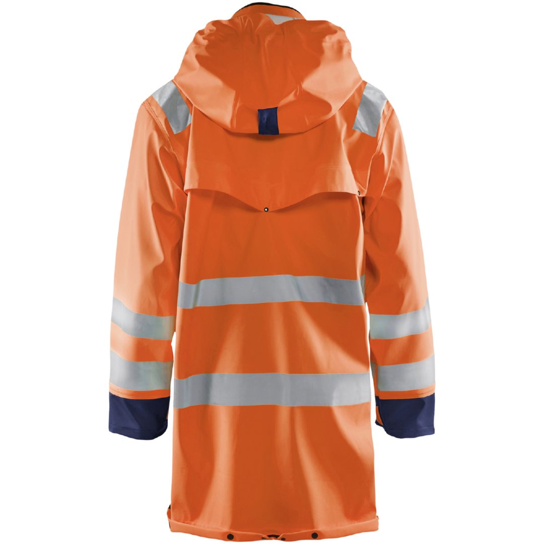 Regnjacka 43262005 Marin / Hivisorange BLÅKLÄDER REGNJACKA 43262005 ORAN/MA XL – bild 2