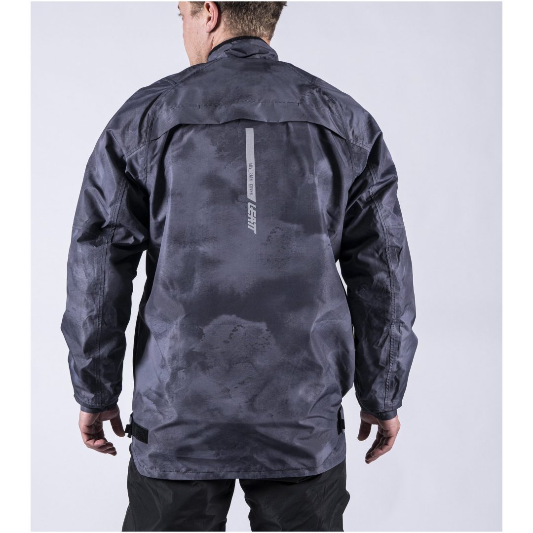 Regnjacka ADV Rain Cover Svart/Grå Leatt S (US38 / EU48) – bild 12