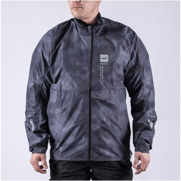 Regnjacka ADV Rain Cover Svart/Grå Leatt S (US38 / EU48) – bild 6