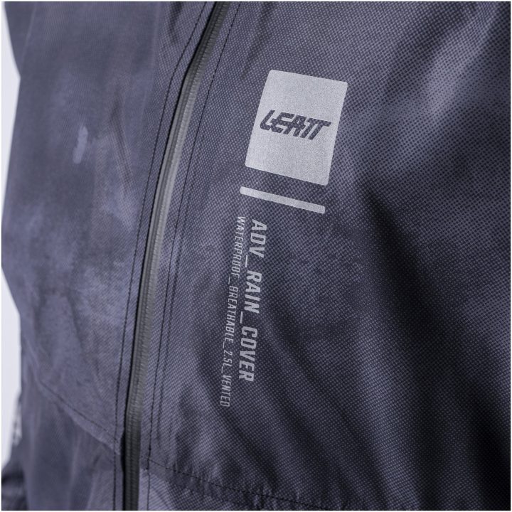 Regnjacka ADV Rain Cover Svart/Grå Leatt S (US38 / EU48) – bild 10