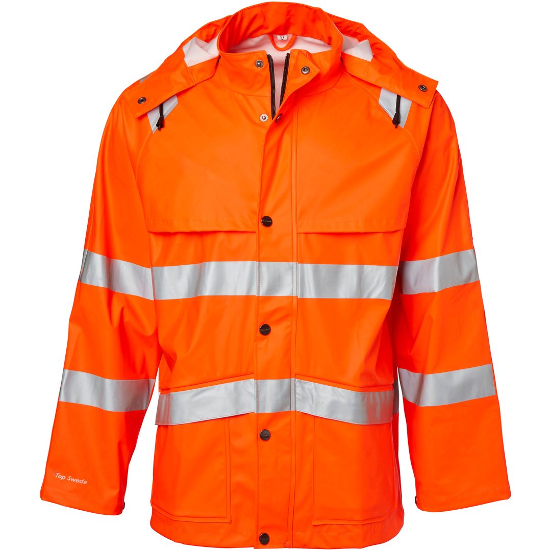 Regnjacka Fluorescerande Orange Top Swede XS