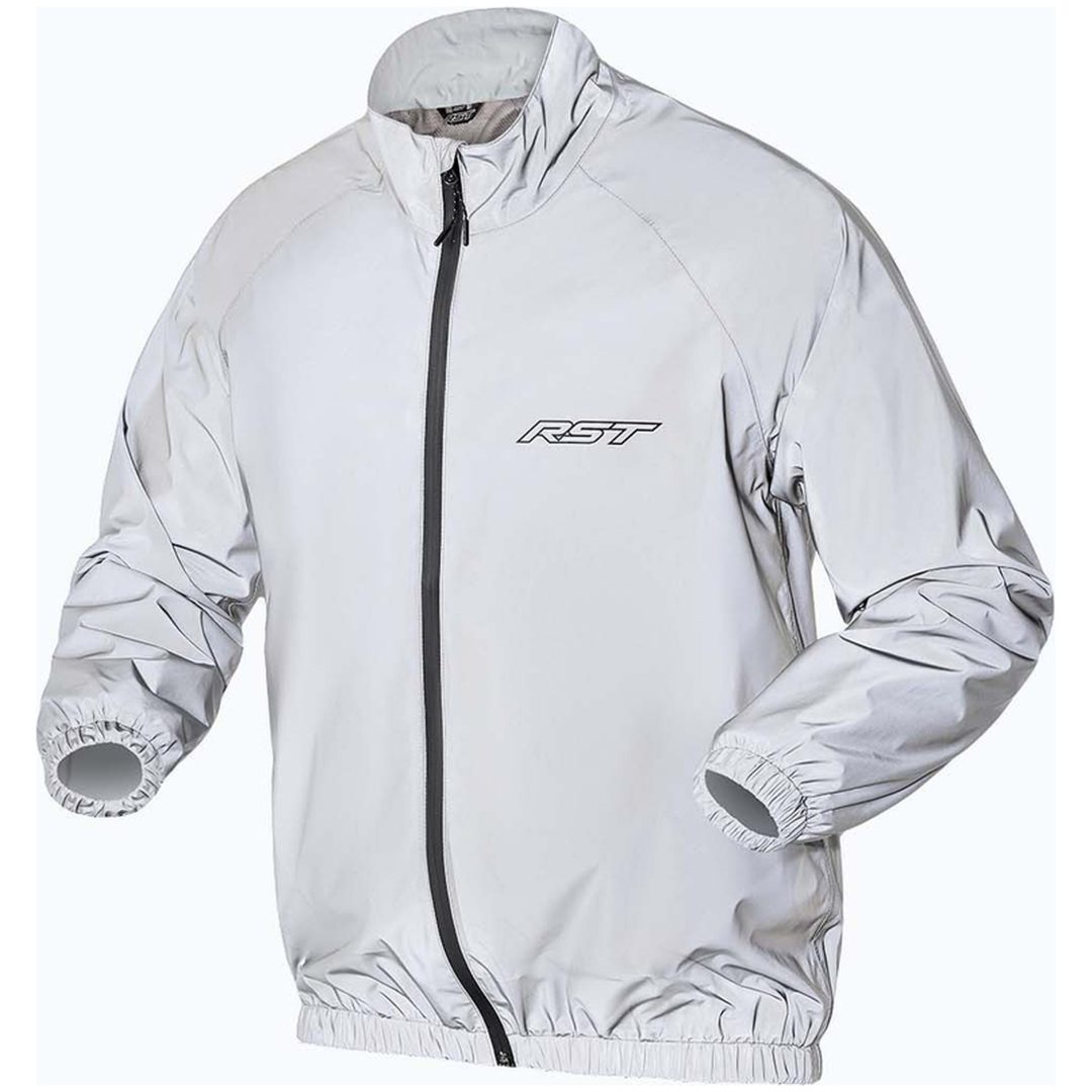 Regnjacka Night Rider Vattentät Textil Silver RST XL – bild 2