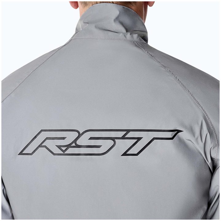 Regnjacka Night Rider Vattentät Textil Silver RST XL – bild 8