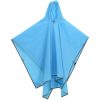 Regnponcho med huva 2-i-1 blå 223x145 cm vidaXL – miniatyr 2