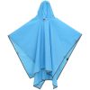 Regnponcho med huva 2-i-1 blå 223x145 cm vidaXL – miniatyr 3