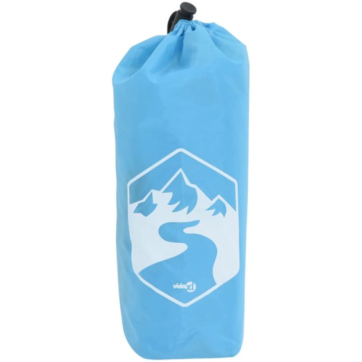 Regnponcho med huva 2-i-1 blå 223x145 cm vidaXL – bild 4