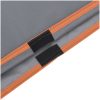 Regnponcho med huva 2-i-1 grå och orange 223x145 cm vidaXL – miniatyr 7
