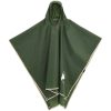 Regnponcho med huva 2-i-1 grön 223x145 cm vidaXL – miniatyr 2