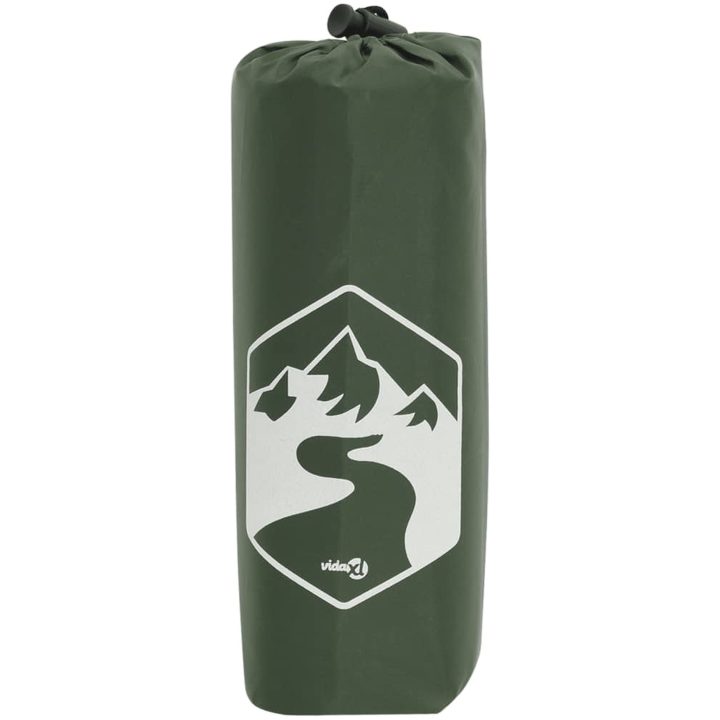 Regnponcho med huva 2-i-1 grön 223x145 cm vidaXL – bild 4