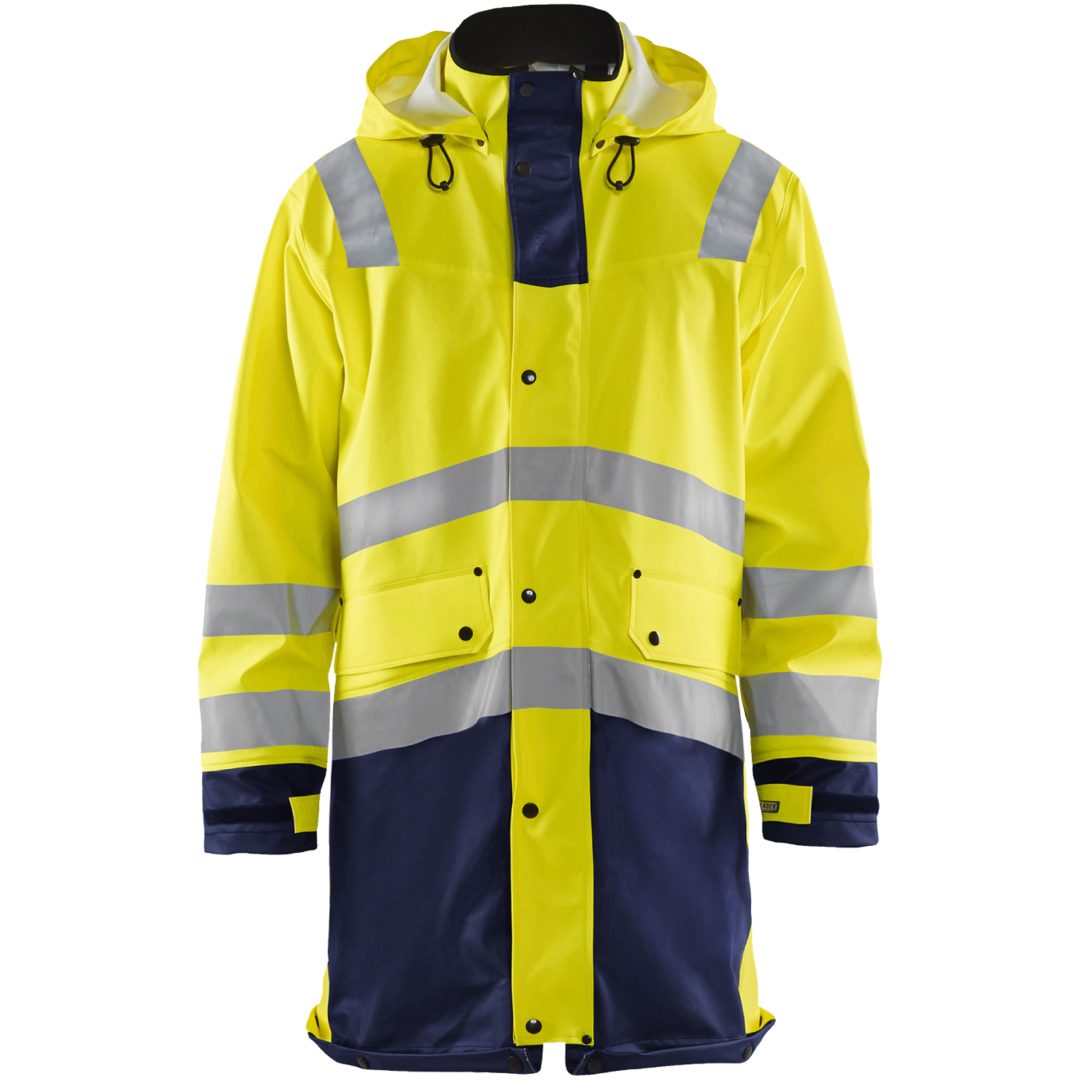 Regnrock 43062003 Marin / Hivisgul BLÅKLÄDER REGNJACKA 43062003 GUL/MA XS