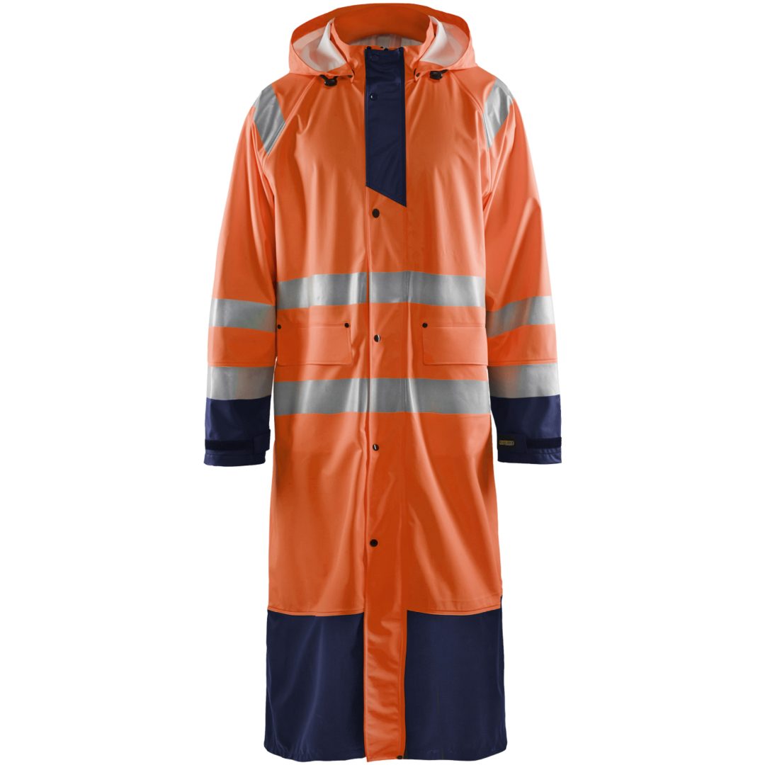 Regnrock 43252000 Marin / Hivisorange BLÅKLÄDER REGNROCK 43252000 ORAN/MAR S
