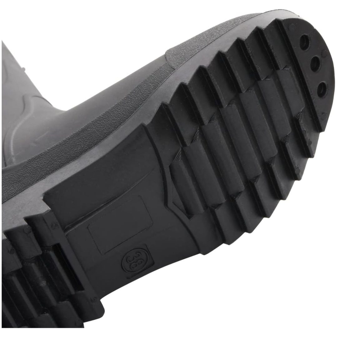 Regnstövlar svart strl PVC vidaXL 38 – bild 8