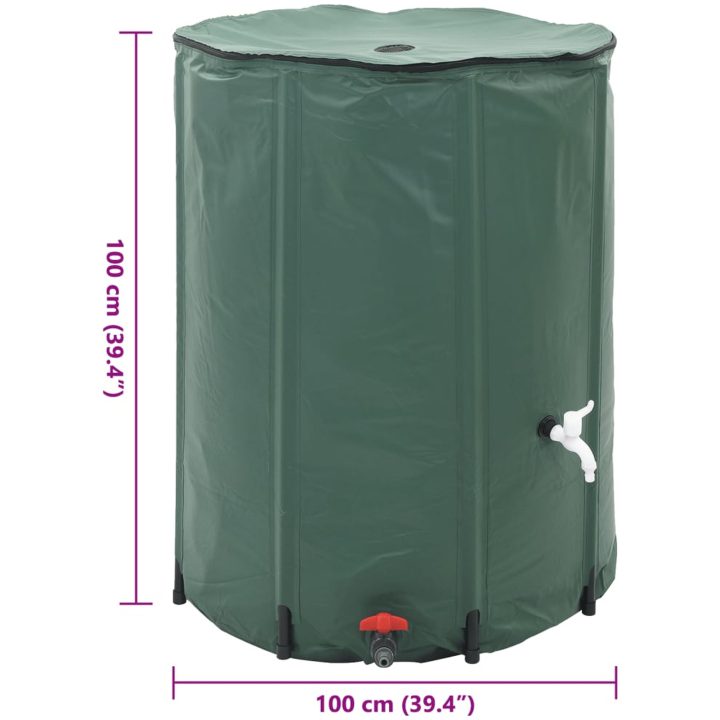 Regntunna hopfällbar vidaXL 750 l – bild 10