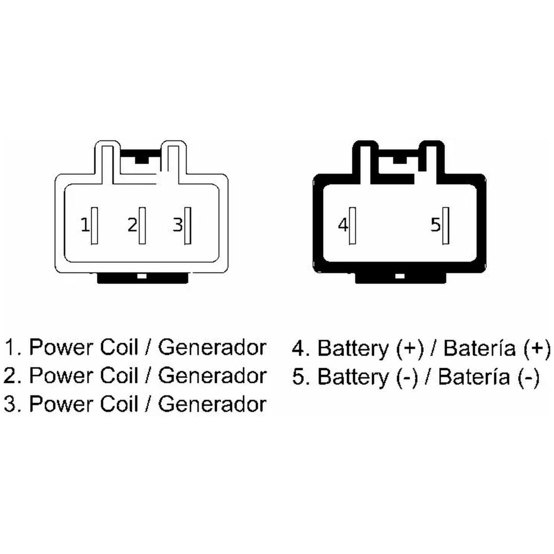 Regulator High-Performance Svart/Silver MOTOPLAT – bild 2