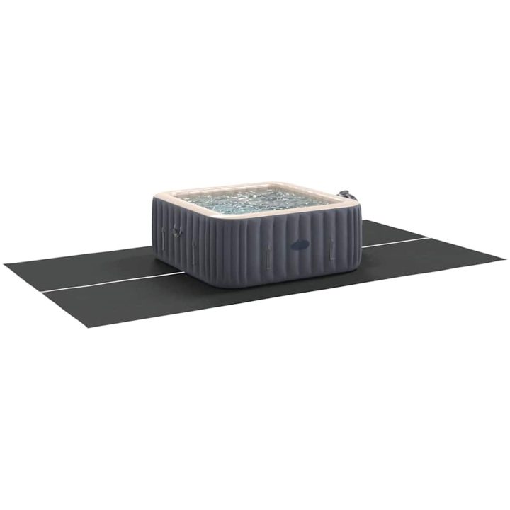 Rektangulärt Poolöverdrag Svart Plast Poolöverdrag vidaXL 420 x 220 cm – bild 3
