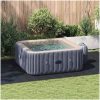 Rektangulärt Poolöverdrag Svart Plast Poolöverdrag vidaXL 420 x 220 cm – miniatyr 1