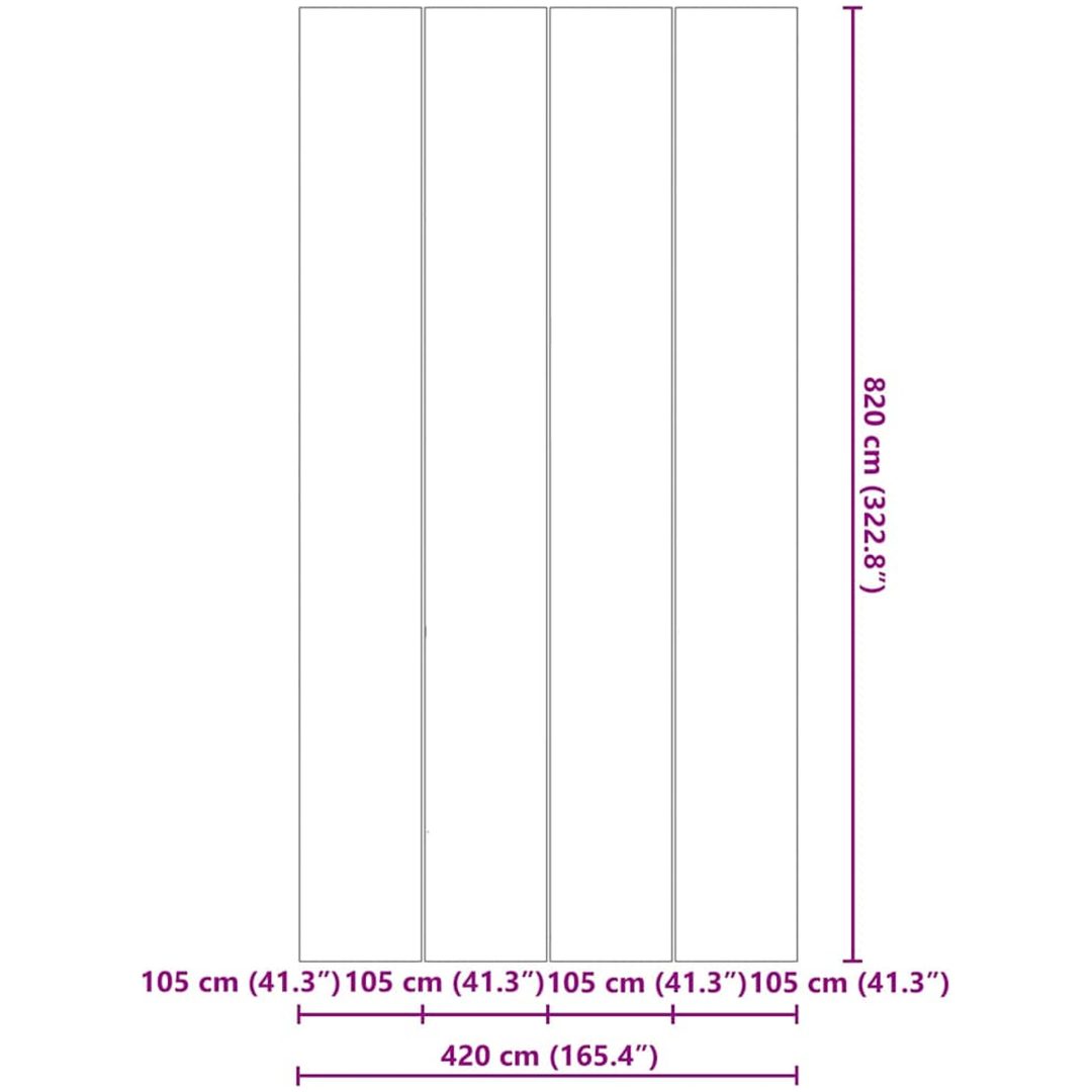 Rektangulärt Poolöverdrag Svart Plast vidaXL 820 x 420 cm – bild 8