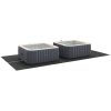 Rektangulärt Poolöverdrag Svart Polyeten Hållbart vidaXL 500 x 250 cm – miniatyr 3