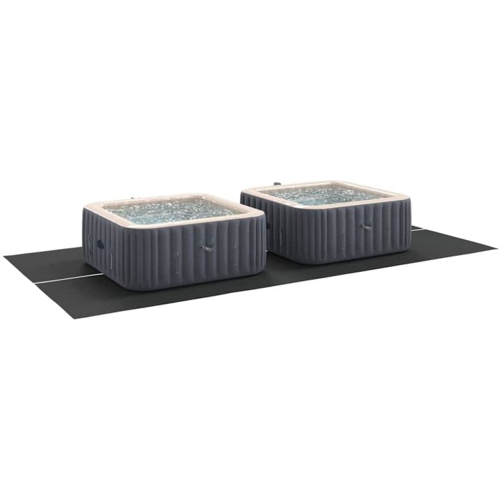 Rektangulärt Poolöverdrag Svart Polyeten Hållbart vidaXL 500 x 250 cm – bild 3