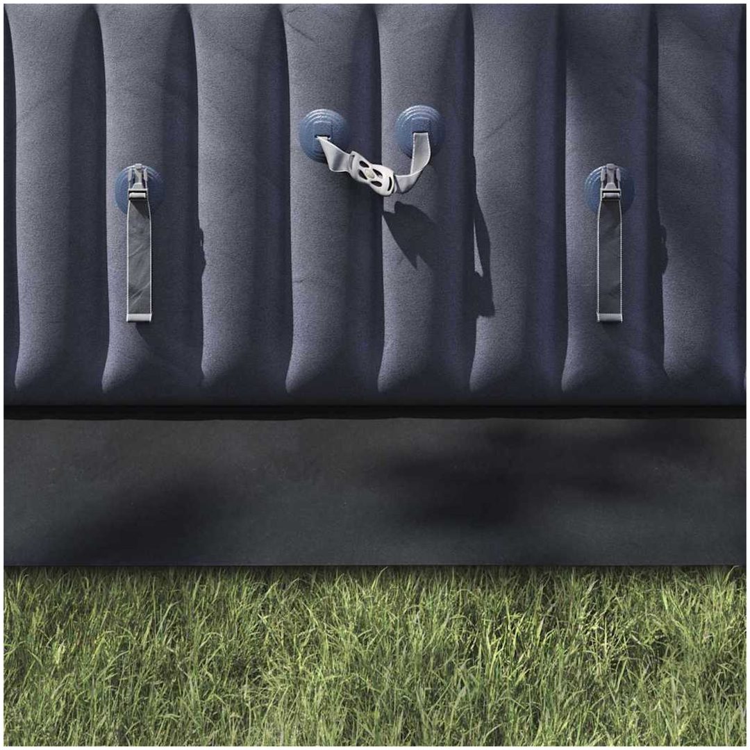 Rektangulärt Poolöverdrag Svart Polyeten Hållbart vidaXL 500 x 250 cm – bild 4