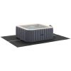 Rektangulärt Poolöverdrag Svart PVC 300 x 220 cm Hållbart vidaXL 300 x 220 cm (1 mm) – miniatyr 3