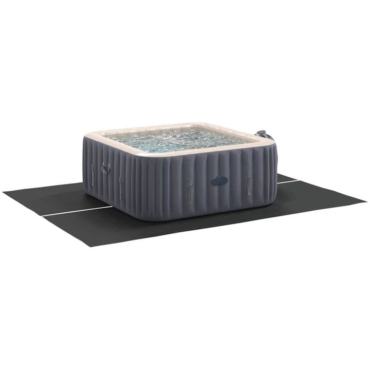 Rektangulärt Poolöverdrag Svart PVC 300 x 220 cm Hållbart vidaXL 300 x 220 cm (1 mm) – bild 3