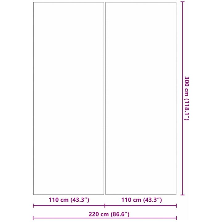 Rektangulärt Poolöverdrag Svart PVC 300 x 220 cm Hållbart vidaXL 300 x 220 cm (1 mm) – bild 8