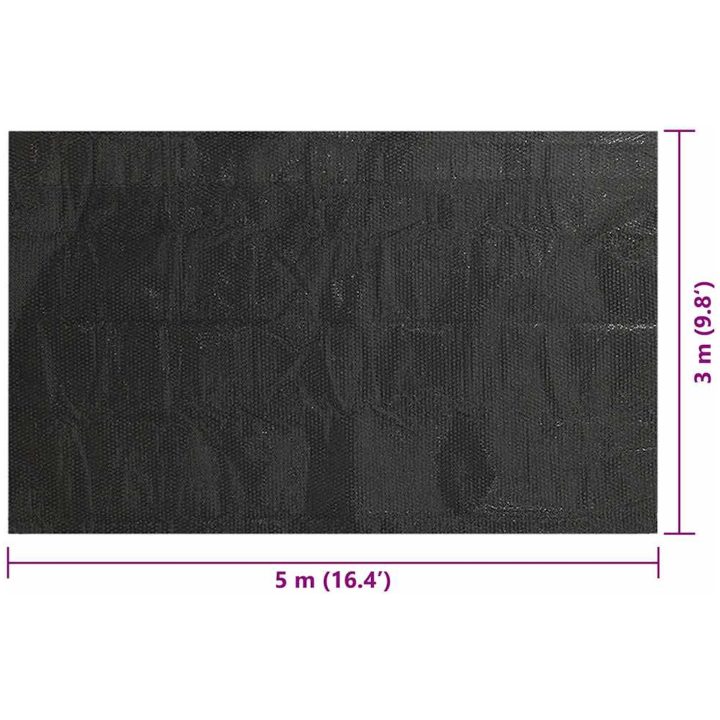 Rektangulärt poolskydd PE svart vidaXL 500 x 300 cm – bild 6