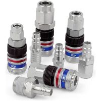 Rekylfri koppling eSafe serie 320 med låsring CEJN