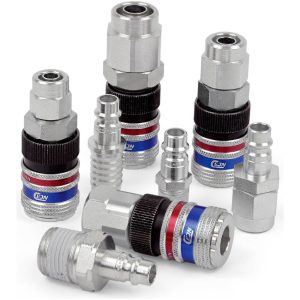 Rekylfri koppling eSafe serie 320 med låsring CEJN