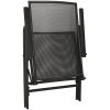 Relaxstolsset för trädgården 5 st antracit pulverlackerat stål vidaXL 80 x 72.5 cm – miniatyr 6