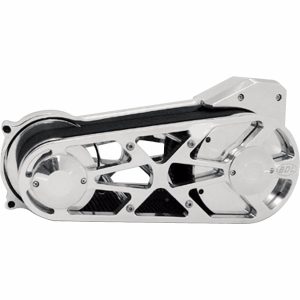 Remdrivningskit 8 mm med stödlagerplatta Polerad Aluminium Kevlar BELT DRIVES LTD.