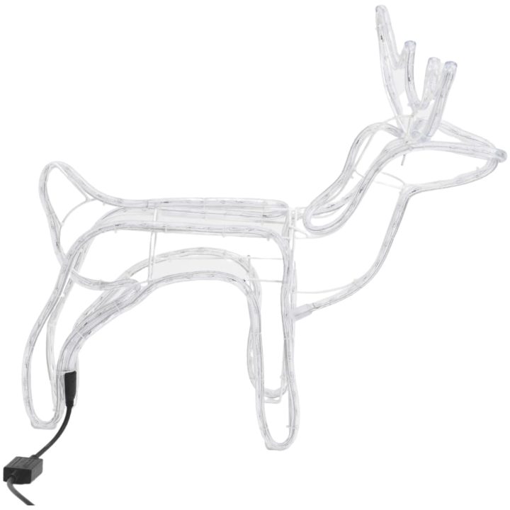 Renfigur 2 st ljusslinga kallvit 60x30x60 cm vidaXL – bild 4
