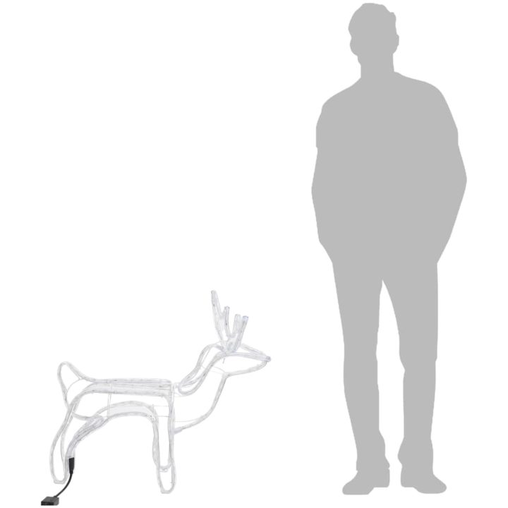 Renfigur 2 st ljusslinga kallvit 60x30x60 cm vidaXL – bild 7