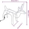 Renfigur 2 st ljusslinga kallvit 60x30x60 cm vidaXL – miniatyr 8