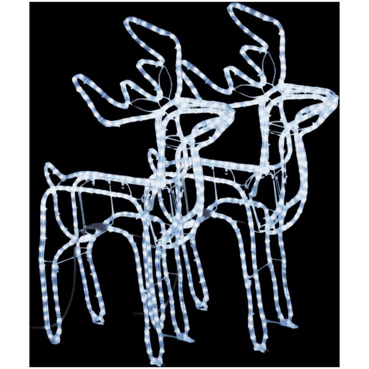 Renfigur 2 st ljusslinga med kallvit 76x42x87 cm vidaXL – bild 2
