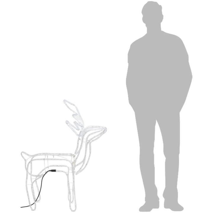 Renfigur 2 st ljusslinga med kallvit 76x42x87 cm vidaXL – bild 7