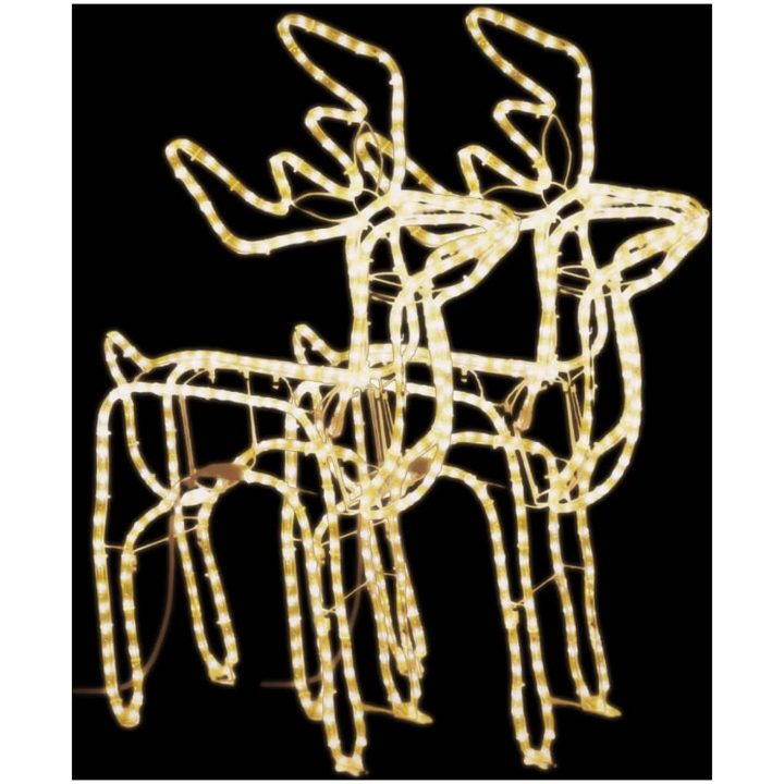 Renfigur 2 st ljusslinga med varmvit 76x42x87 cm vidaXL – bild 2
