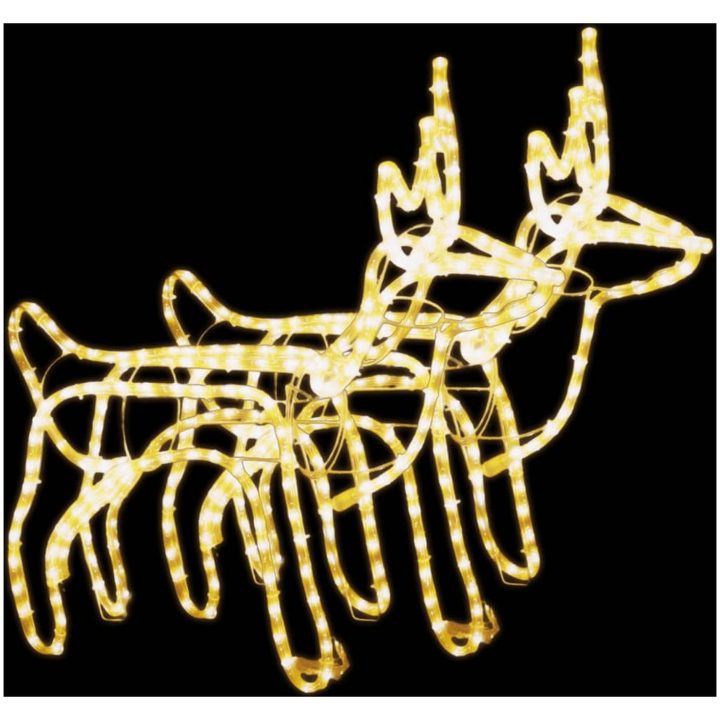 Renfigur 2 st ljusslinga varmvit 60x30x60 cm vidaXL – bild 2