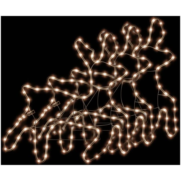 Renfigur 3 st ljusslinga med LED varmvit 57x55x4,5 cm vidaXL – bild 2
