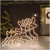 Renfigur 3 st ljusslinga med LED varmvit 57x55x4,5 cm vidaXL – miniatyr 1