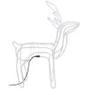 Renfigur 3 st ljusslinga med varmvit 76x42x87 cm vidaXL – miniatyr 3