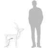 Renfigur 3 st ljusslinga med varmvit 76x42x87 cm vidaXL – miniatyr 7