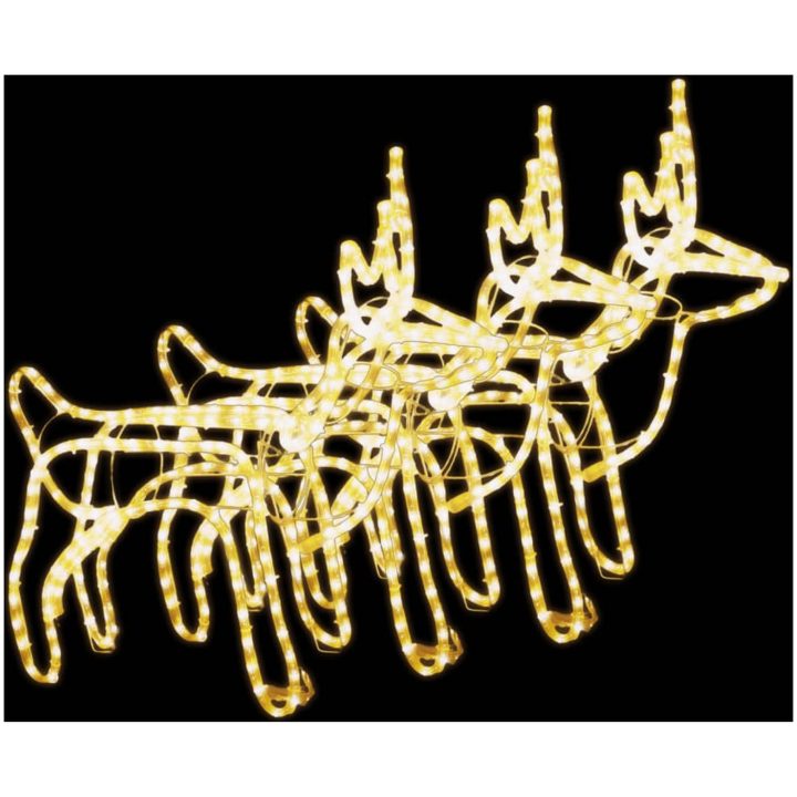 Renfigur 3 st ljusslinga varmvit 60x30x60 cm vidaXL – bild 2