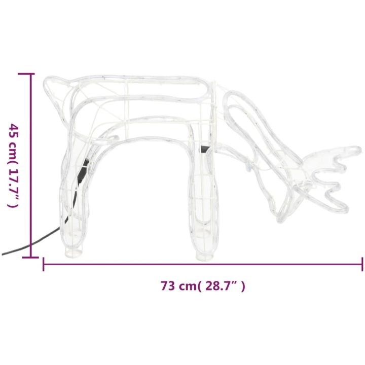 Renfigurer 2 st kallvit 73x31x45 cm vidaXL – bild 8