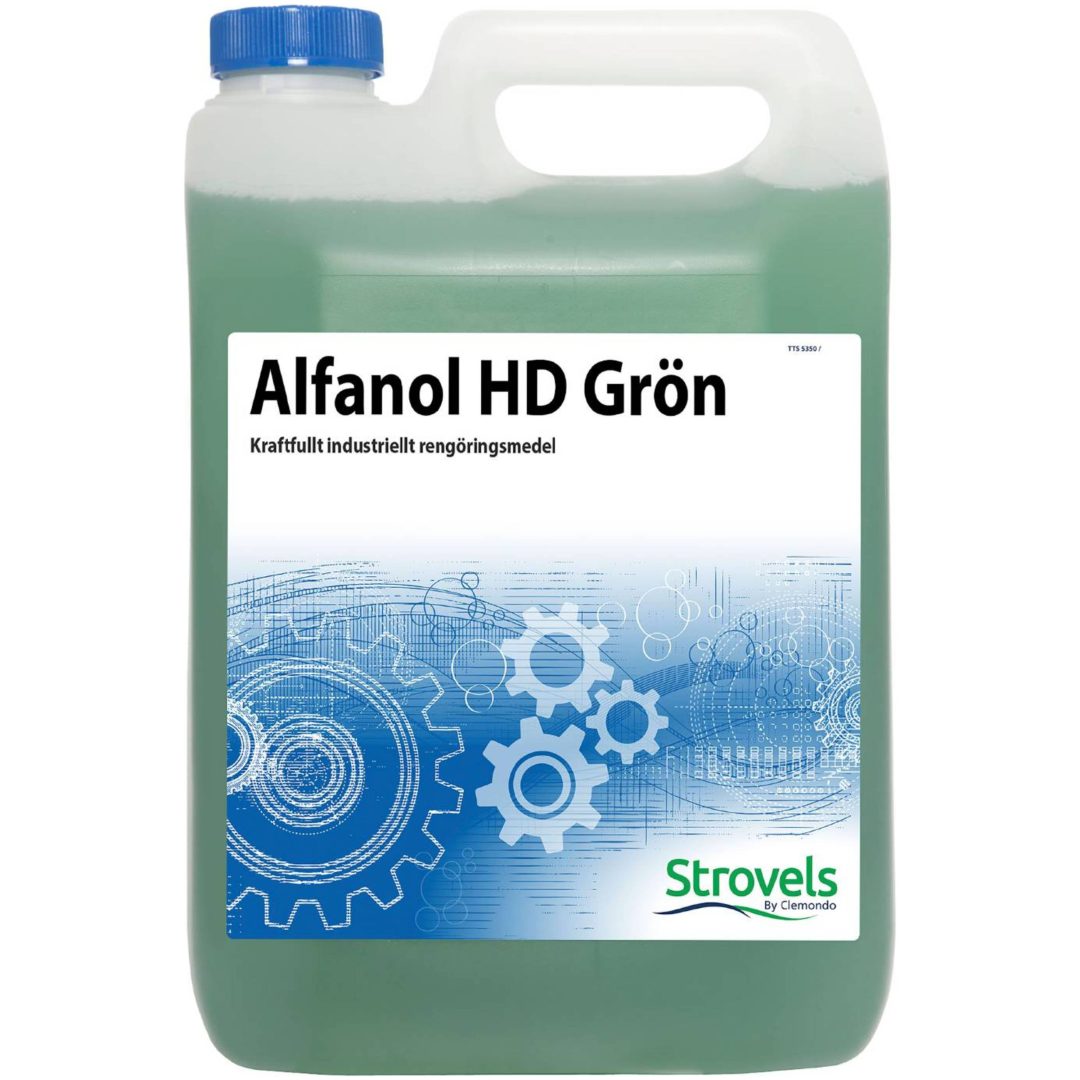 Rengöringsmedel Alfanol HD Grön Strovels RENGÖRINGSM. ALFANOL GRÖN 5L